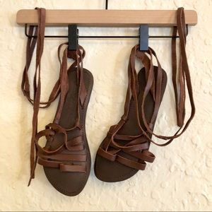 Free People Harpoon Wrap Sandal